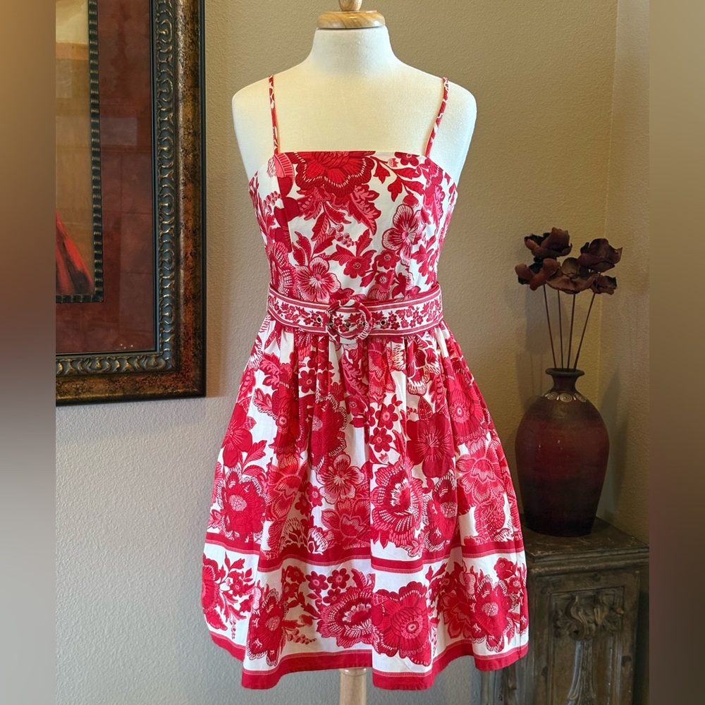 Red Floral Sundress